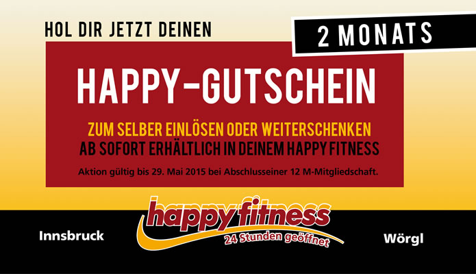 Happy Fittness Gutschein