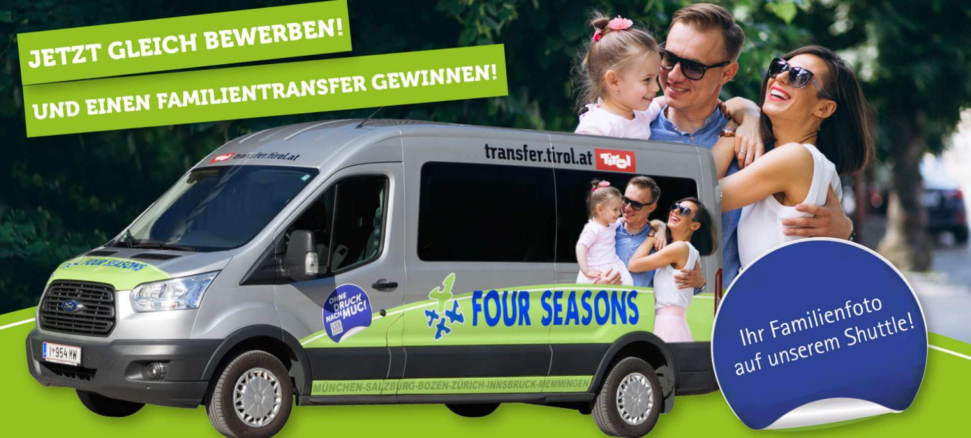 Four Seasons Travel Transferservice Gewinnspiel Familie